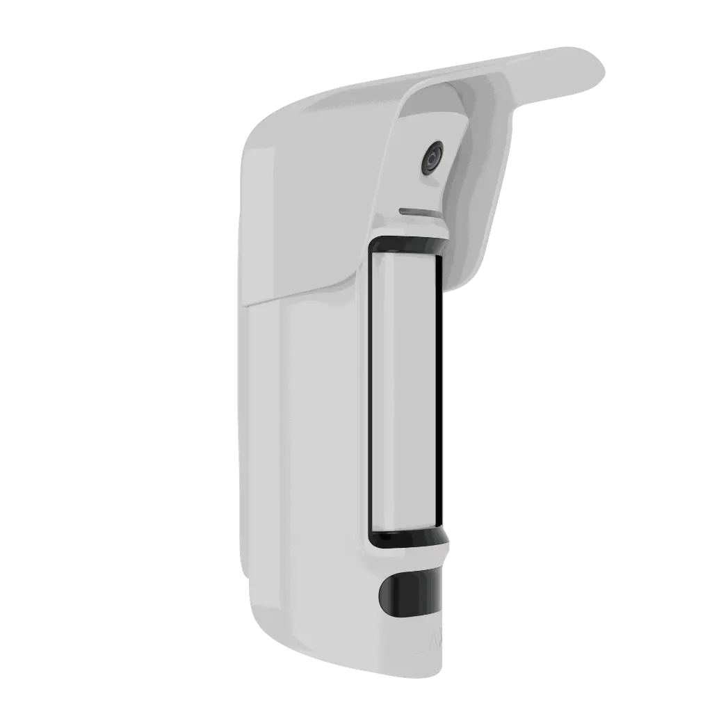 Render - Ajax MotionCam Outdoor HighMount (PhOD) Jeweller - White - front - angled.webp