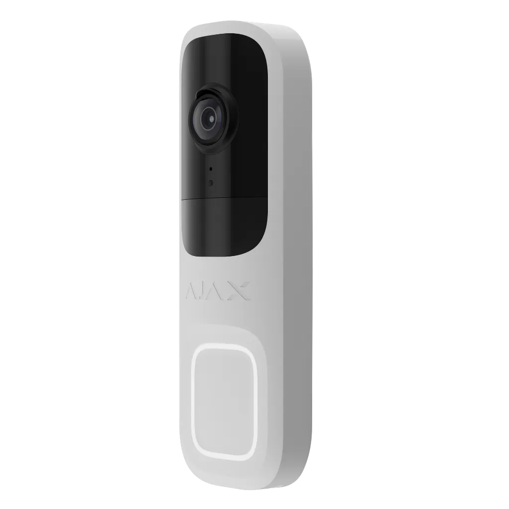 Render - White - Ajax DoorBell-angled-front.webp