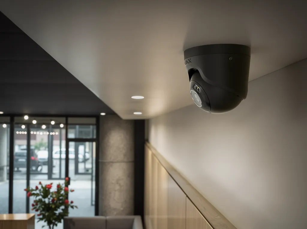 Lifestyle - Ajax TurretCam HL-office-black.webp