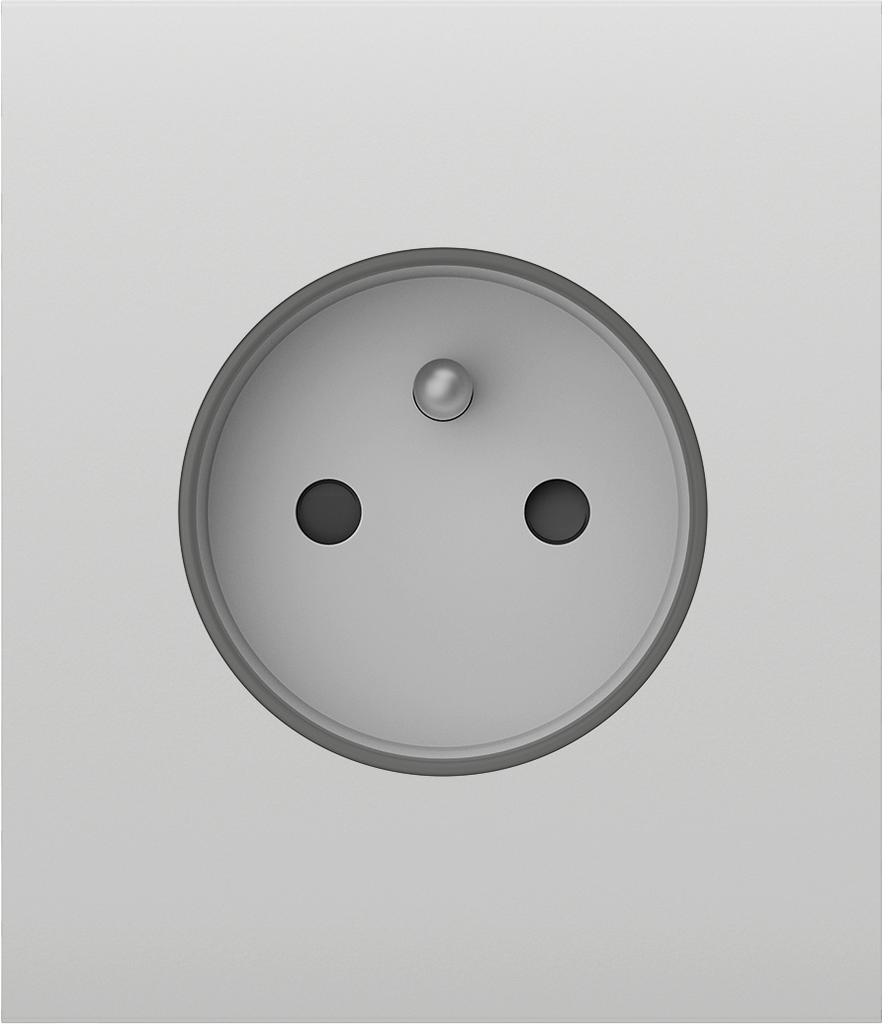 [30402125] Ajax CenterCover pour OutletCore [type E] Horizontal (Blanc)